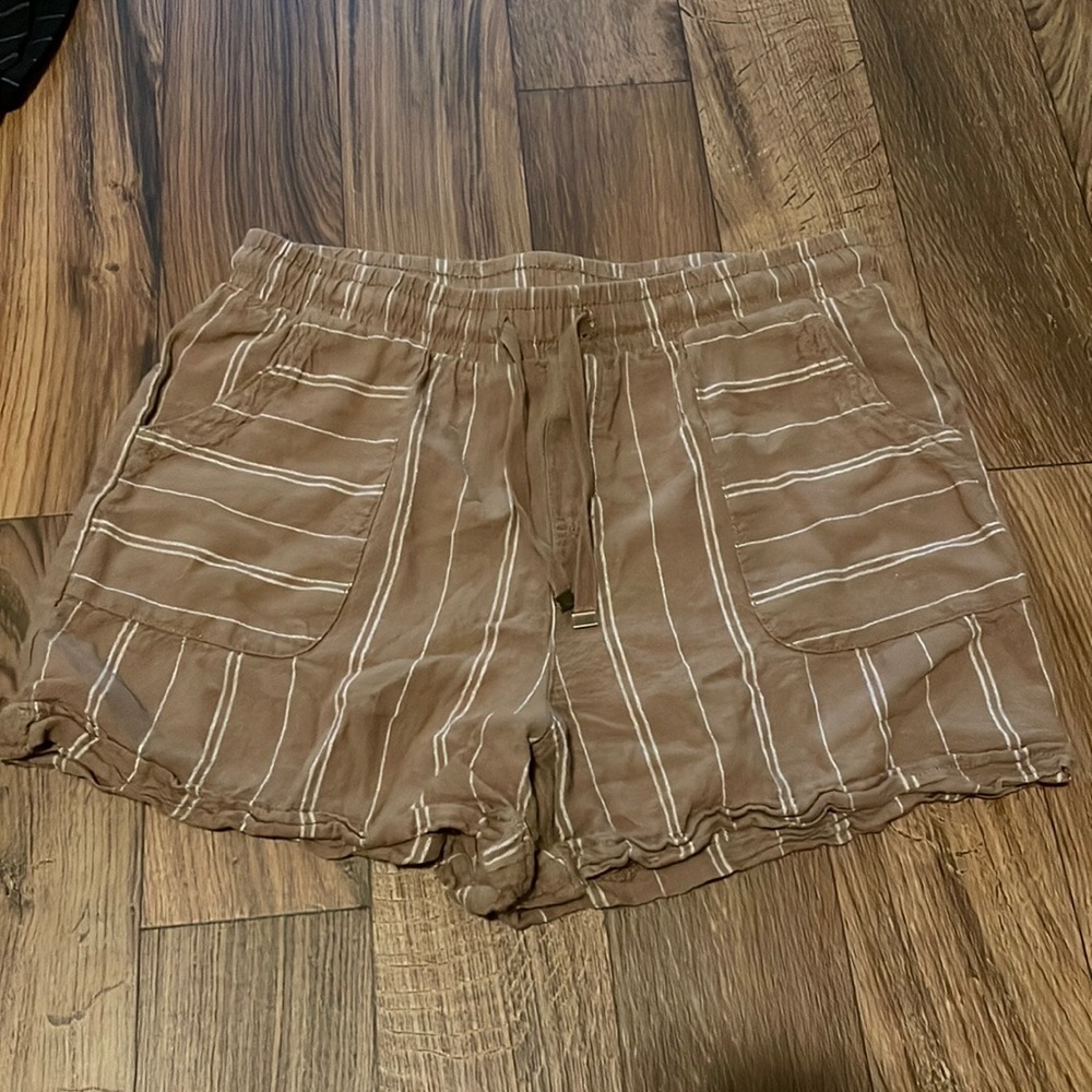 High-Waisted Striped Shorts